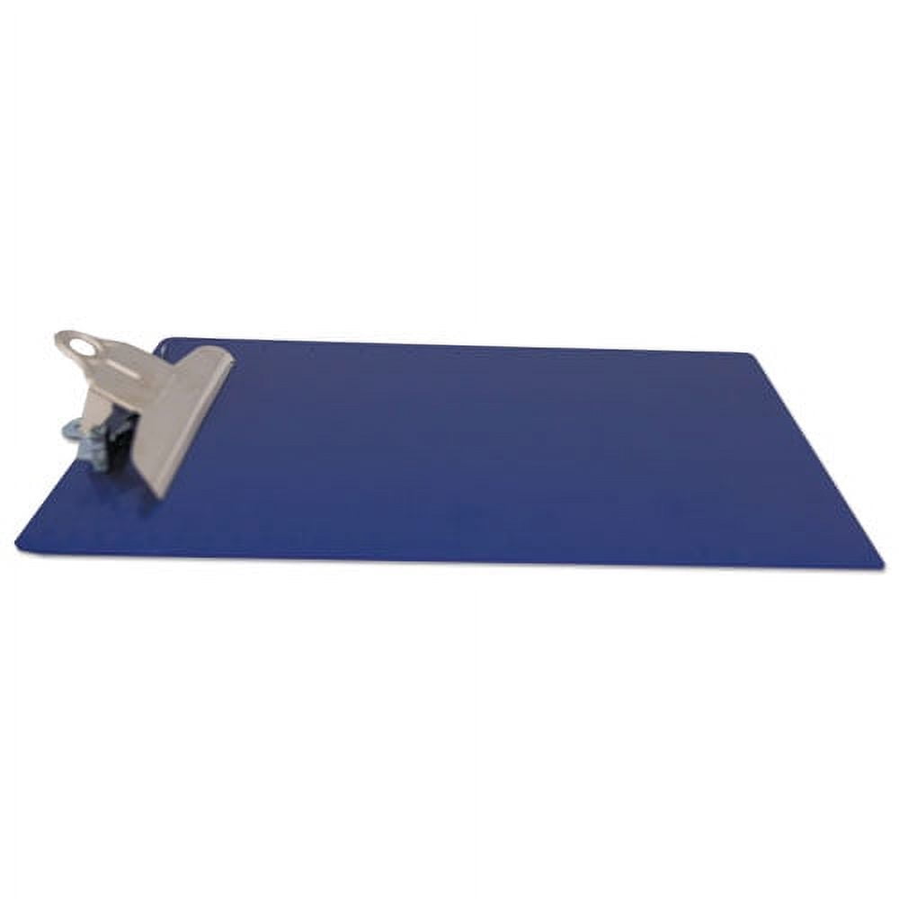 Recycled Plastic Clipboard With Ruler Edge, 1" Clip Cap, 8.5 X 11 Sheets, Blue | Bundle of 5 Each