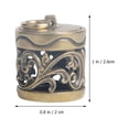 thumbnail image 2 of FRCOLOR 2Pcs Phone Key Hanging Pendant Hollow DIY Copper Craft Decor Bag Hanging Ornament, 2 of 8