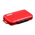 thumbnail image 1 of Estuche de almacenamiento para tarjetas SD 24 ranuras Portatarjetas de memoria a prueba de agua Caja de almacenamiento portátil de plástico CF TF, rojo Advancent EL001147-02, 1 of 2