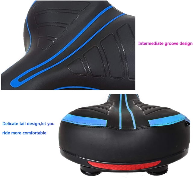 Cojín ancho y suave para asiento de bicicleta, diseño a prueba de golpes, sillín de bicicleta Big Bum para bicicleta de montaña MTB, bicicleta plegable, bicicleta de carretera, bicicleta de spinning