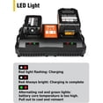 thumbnail image 6 of Abeden DCB102 Dual-Ports Battery Charger Compatible DeWalt 12V 20V Max Lithium Battery, 6 of 8
