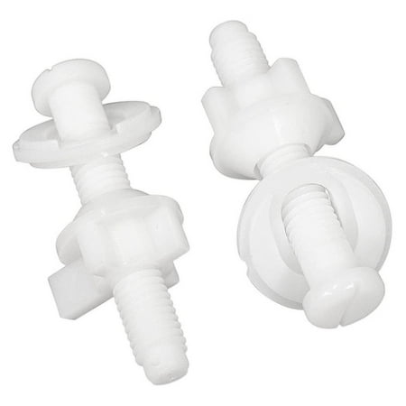 

2Pc Toilet Seat Repair Kit Hinges Bottom Fitting Bolts Screws Pairs for Bathroom