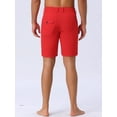 thumbnail image 3 of DARING DIVA Men's Casual Lightweight Flat Front Board Shorts 30 Red, 3 of 6
