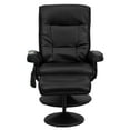 thumbnail image 6 of Flash Furniture Massaging Multi-Position Recliner with Side Pocket and Ottoman in Black LeatherSoft, 6 of 6