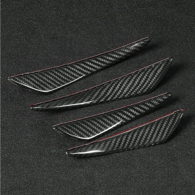 Air 4 Unids/set Universal Fibra De Carbono Parachoques Canards Alerón De Labios Apto Para