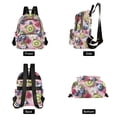 thumbnail image 4 of FORMRS Mini Backpack Purse for Women Quilted Travel Daypack Casual Shoulder Bag, Pink Blueberries, 4 of 7