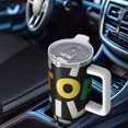 thumbnail image 6 of 40oz Tumbler with Handle and Straw, Vacuum Insulated Stainless Steel Travel Mug, Fits Car Cup Holder, Inspirational Quote, Slogan Print, 6 of 6