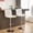 White, variant on CONCETTA Bar Stools - Set of 2 Adjustable Swivel PU Leather Counter Seats, Black