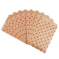 thumbnail image 3 of 20 Qty 6" x 9" Decorative Flat Paper Gift Bags - Red Polka-Dot on Brown Kraft Bags - for Sales/Treats/Parties Cookies/Gifts - N'icePackaging, 3 of 8