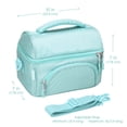 thumbnail image 7 of Bentgo Deluxe Lunch Bag - Durable and Insulated Lunch Tote with Zippered Outer Pocket, Internal Mesh Pocket, Padded & Adjustable Straps, & 2-Way Zippers - Fits Most Bentgo Lunch Boxes (Coastal Aqua), 7 of 7