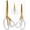 Gold, variant on Scissors All Purpose, Scissors For Office, Gold Clear Ergonomic Handle Craft Scissors, Titanium Coated Blades & Home Use-3-Pack Durable All Purpose Desk Scissors/Gold