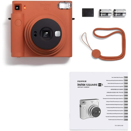 Fujifilm Instax Square SQ1 Instant Film Camera (Orange) with 40