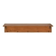 thumbnail image 4 of Kate and Laurel Alta Modern Wall Shelf with Hooks, 36 x 5 x 5, Walnut Brown, Decorative Entryway Shelf with 5 Hanging Hooks, 4 of 8
