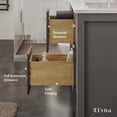 thumbnail image 7 of Totti Artemis 48" Gray Transitional Double Sink Bathroom Vanity w/ White Carrara Style Quartz Top, 7 of 7