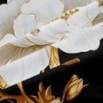 thumbnail image 4 of Manfei Vintage Peony Bloom Shower Curtain 72Wx72L,Oriental Floral Bathroom Curtain, 4 of 6