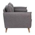 thumbnail image 2 of Flash Furniture Evie Living Room Loveseat, Stone Gray Fabric, 2 of 12