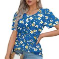 thumbnail image 4 of Otaozi Womens Summer Tops Dressy Casual Plus Size Womens Tops Sexy Summer Petite Blouses For Women Size Petite Office Women Beach Fashion Clothing Set, 4 of 6