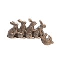 thumbnail image 1 of Sagebrook Home Lapins Câlins en Polyresine 8 Pouces, Cuivre, 1 of 1