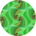 thumbnail image 1 of Ahgly Company Machine Washable Indoor Round Transitional Dark Lime Green Area Rugs, 4' Round, 1 of 7