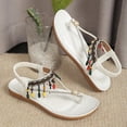 thumbnail image 6 of Tbopshirt Summer Flat Sandals for Women Open Toe Comfortable Bohemian Style for Beach Vacation, 6 of 6