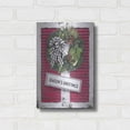 thumbnail image 3 of Luxe Metal Art 'Christmas Shutters with Wreath I' by Lori Deiter, Metal Wall Art, 12"x16", 3 of 9