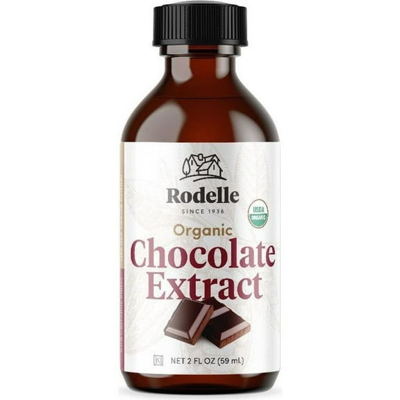 Pack Of 3 Rodelle Organic Chocolate Extract, 2 oz (Package May Vary)