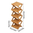 thumbnail image 3 of MKHSQHDG Today's Deals Tier Foldable Shoe Rack Organizer Shelf Space Saving Storage for Entryway Closet Bedroom Corner, 3 of 5