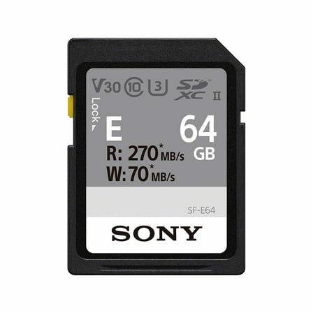 Sony E-Series 64GB SDXC Flash Memory Card