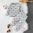 thumbnail image 2 of Hpgjzj Little Girls 2 Piece Outfits Long Sleeve Sweatshirts Top and Leggings Set School Outfits Kids Clothing Set, 2 of 3