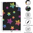 thumbnail image 3 of Abstract Black and Rainbow Star Kitchen Towel, Dish Towels Quick Drying Tea Towels Absorbent Hand Towels for Kitchen Sink Dinner Table 28 x 18 Inches, Set of 4, 3 of 7
