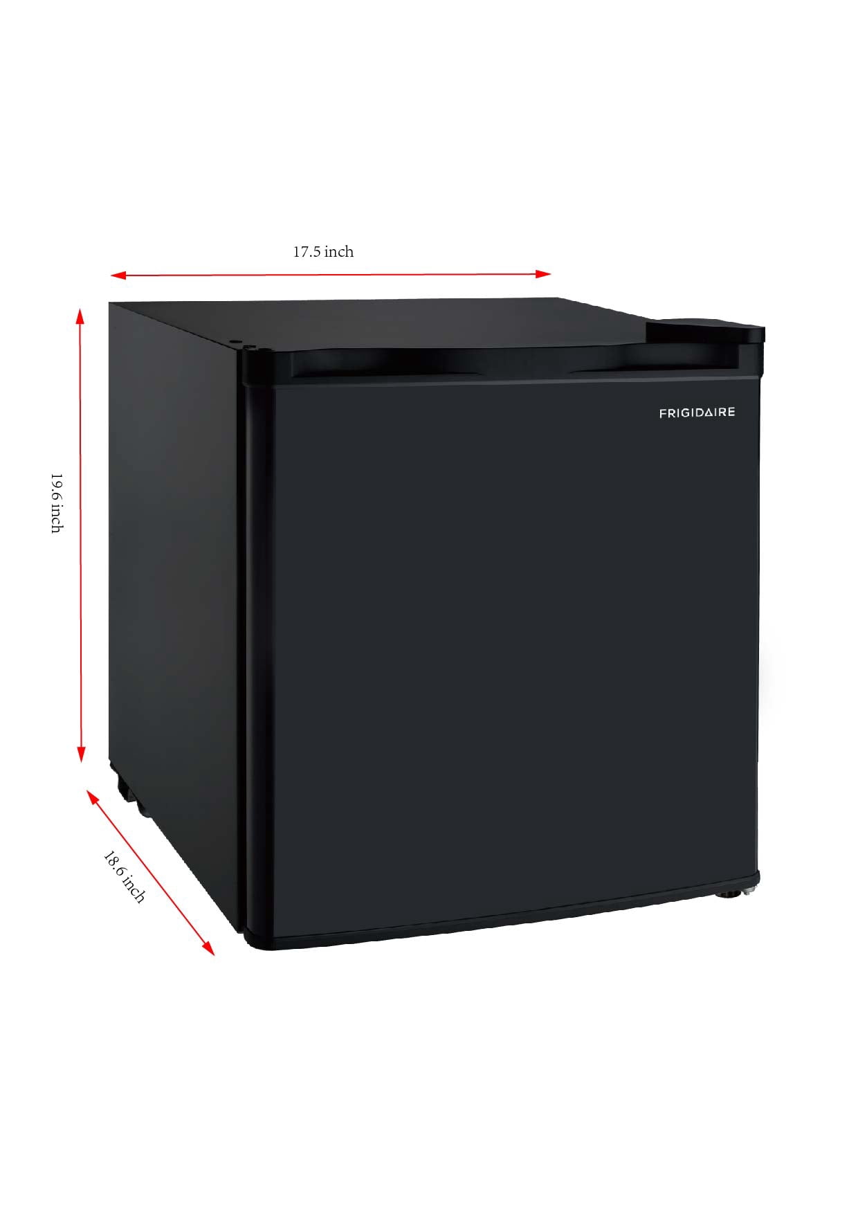 Frigidaire 1.6 Cu Ft Eraser Board Mini Fridge, Black
