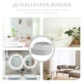 TUIBELY Peel & Stick Trim Molding Wallpaper Border for Bathroom