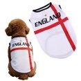 thumbnail image 2 of Pet Soccer Jersey, Country Flag Football Shirt for Dogs Cats Breathable Soccer Game Day Clothes Dog Costume, L, 2 of 5