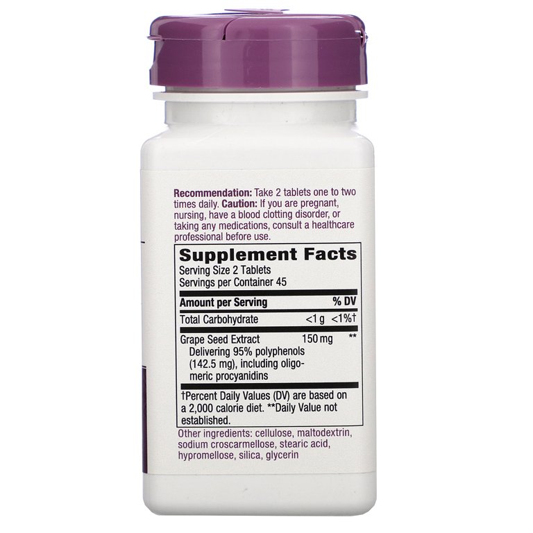 Nature's Way Masquelier's Tru-OPCs 75 mg - 90 Tablets - Walmart.com