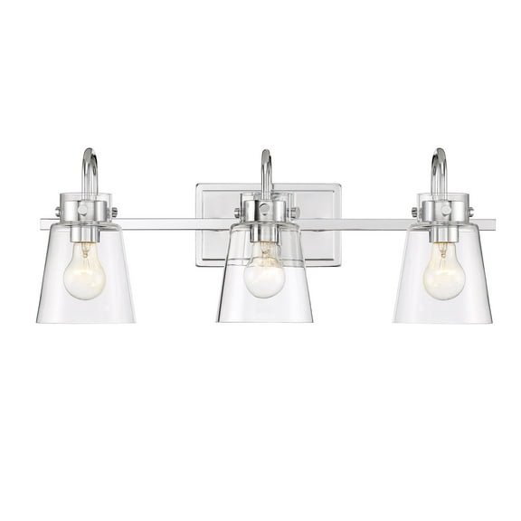 D214M-3B-CH-Designers Fountain-Inwood - 3 Light Bath Vanity-9.25 Inches Tall and 24 Inches Wide-Chrome Finish