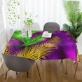 thumbnail image 6 of SKYSONIC Mardi Gras Tablecloth Waterproof Washable Polyester Square Table Cover Durable Tablecloth for Kitchen Dining Table Party Decor (54 X 54 Inch), 6 of 7