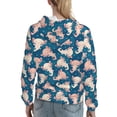 thumbnail image 7 of Kdxio Cute Salamander Print Womens Oversized Hoodies Sweatshirts Hooded Pullover Tops Sweaters Casual-Large, 7 of 7