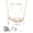 KN0679-2, variant on Flower Necklaces for Women Dainty 14k Gold Plated Cubic Zirconia Wedding Necklaces for Brides Simple CZ Choker Pendant Necklace for Women Trendy Prom Jewelry Gifts
