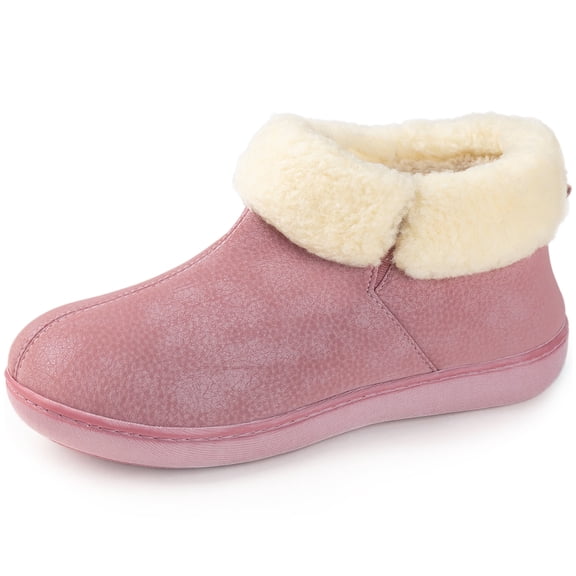Ravelier Ladies' Vegan Leather Ankle Slipper Boot