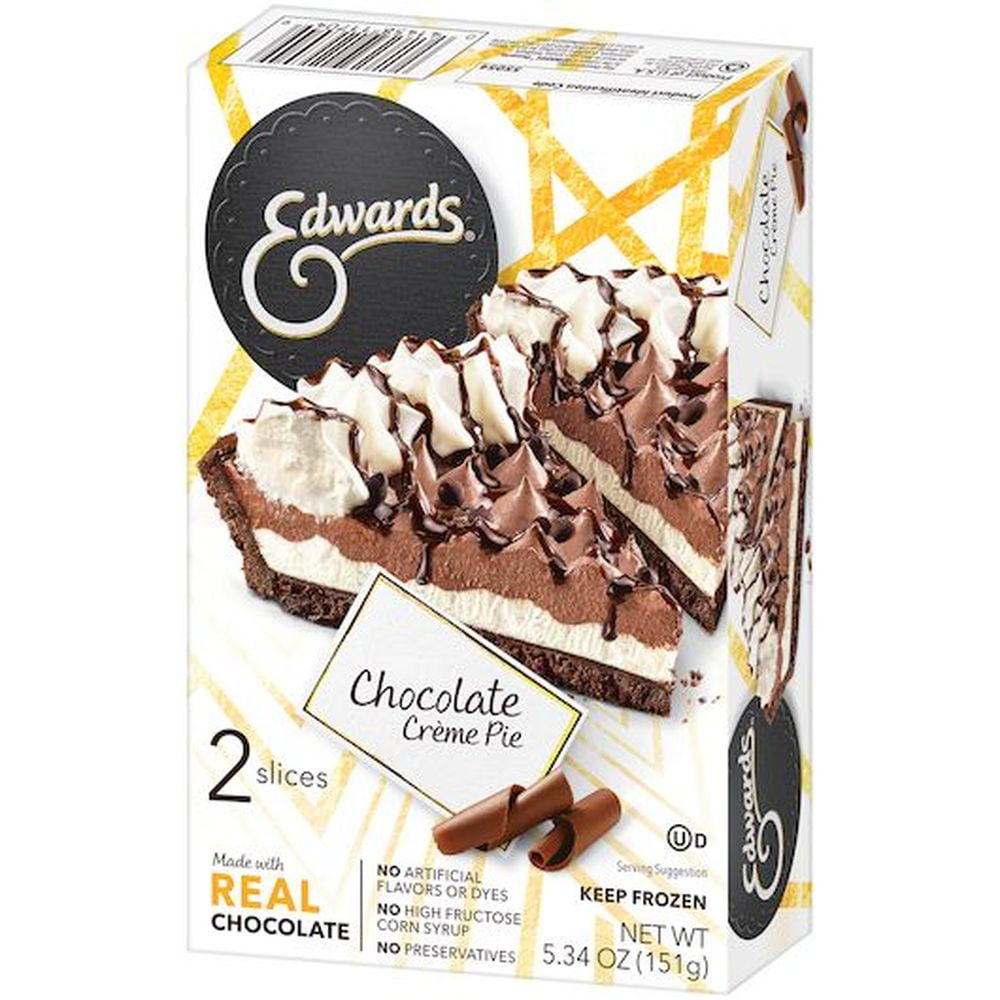Edwards Schwans Chocolate Cream Single Pie with Hershey, 5.34 Ounce -- 12 per case.
