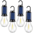 thumbnail image 2 of PYYNA-4 Packs LED Camping Lantern Rechargeable, Portable Outdoor Waterproof Emergency Lanterns with 3 Modes, Hanging Tent Light Bulbs with Clip Hook for Camping, Hiking, Party, Hurricane, Outages, 2 of 4