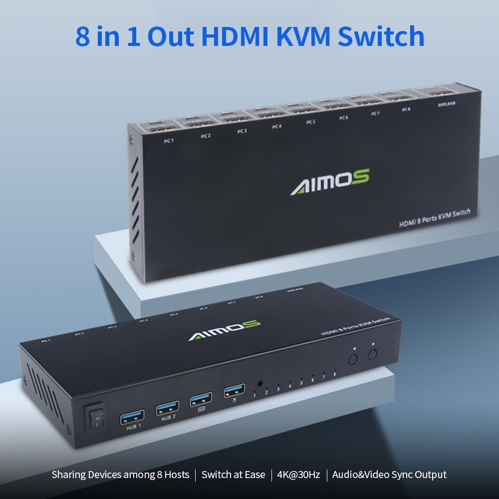 Ports Switch,Switch 8 4k@30hz/audio Video Sync Video Sync Output Kvm In 1 Out 8 In 1 Huiop Buzhi Dsfen Eryue