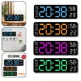thumbnail image 6 of 1 Pcs Blue Light Digital LED Large Display Wall Desk Alarm Clock with Calendar Temperature Date for Living Room, 6 of 8