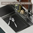 thumbnail image 7 of 2~4PCS Kitchen Sink Mat, 12 x 10 Dish Drying Mat, Rectangular Sink Protector Mats for Bottom of Kitchen Sink, Fast Draining Sink Mats Grid, 7 of 7