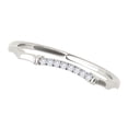 thumbnail image 3 of Aonejewelry 0.04 Carat Diamond Delicate Wedding Band for Women In 10K Solid White Gold, 3 of 4