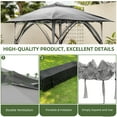 thumbnail image 6 of Uforic 12'x12' Pop Up Gazebo, Outdoor Double Roof Gazebo Tent with Netting Walls, Double Vented Roof Canopy, Beige, 6 of 7