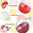 thumbnail image 4 of 6 PCS Fruit and Vegetable Storage Containers, Reusable Storage Keeper, Avocado Orange Lemon  Onion Garlic Tomato Shaped Saver Holder for Fridge, Refrigerator Crisper Vegetable for and Fruit, 4 of 7