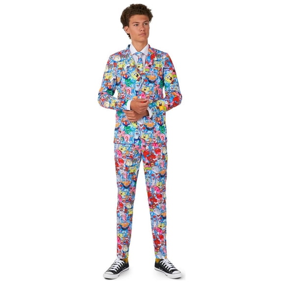 OppoSuits Teen Boys' Suits TEEN BOYS SpongeBobT Frenzy - US 16Y Multicolor