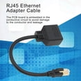 thumbnail image 3 of YISITIAN RJ45 Network 1 to 2 Port Ethernet Adapter Splitter, 1 Male to 2 Female LAN Ethernet Splitter Adapter Cable for All Networks, Homes and Offices, and All Broadband Connections CJ919-11947, 3 of 9