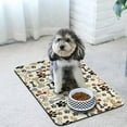 thumbnail image 6 of Dog Food Mats for Floors Waterproof, Dog Cat Water Bowl Mats Pet Feeding Absorbent Mat Dog Cat Pet Placemats for Food and Water Beige 17 * 30 inch, 6 of 6